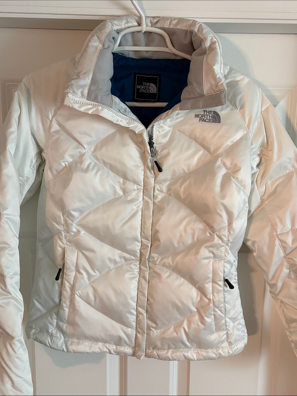 The North Face Women’s White Retro Nuptse Jacket